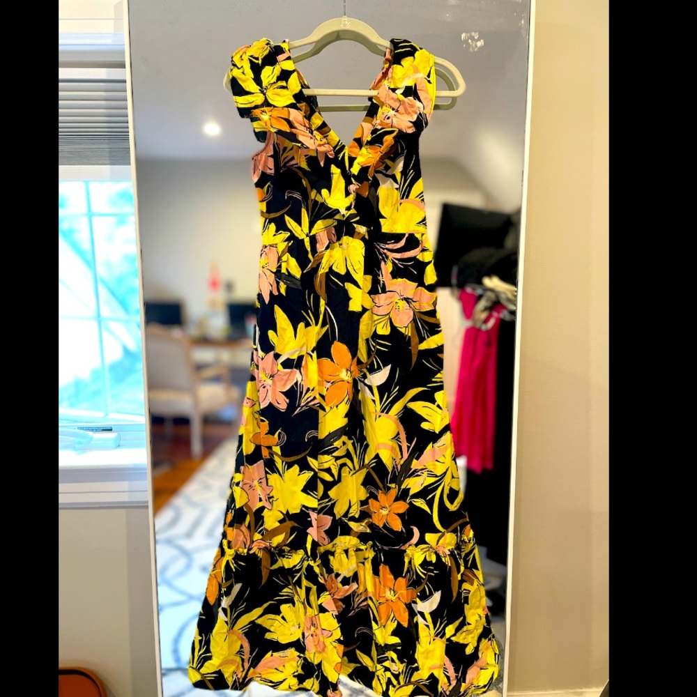 Ruffle long dress